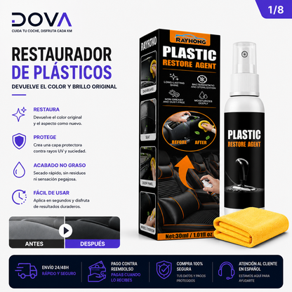 Restaurador de Plásticos para Coche – Acabado Como Nuevo en Minutos
