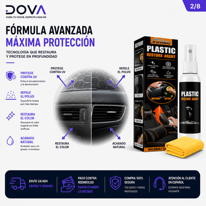 Restaurador de Plásticos para Coche – Acabado Como Nuevo en Minutos