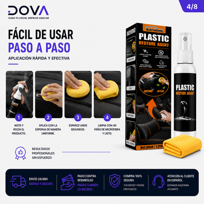 Restaurador de Plásticos para Coche – Acabado Como Nuevo en Minutos