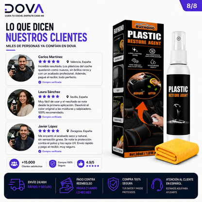 Restaurador de Plásticos para Coche – Acabado Como Nuevo en Minutos