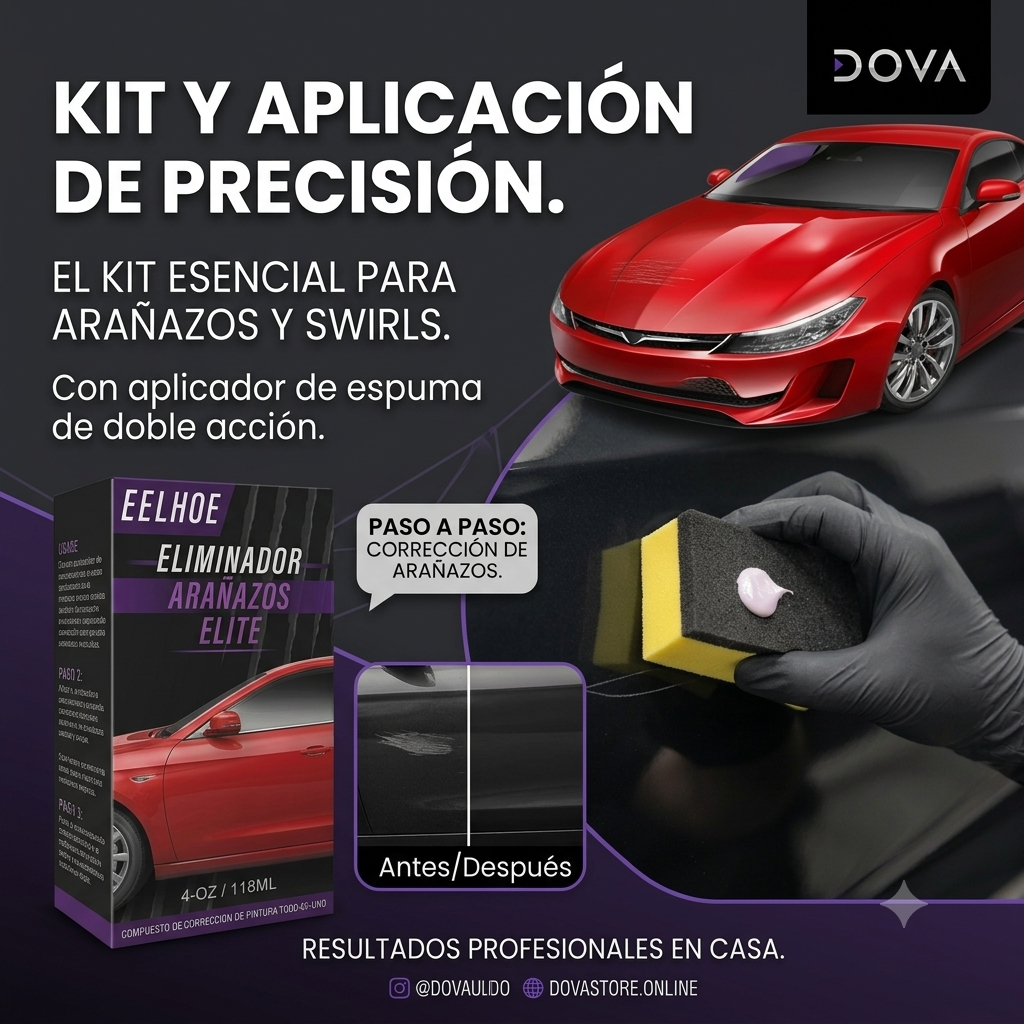 Kit 3 en 1 para arañazos de coche